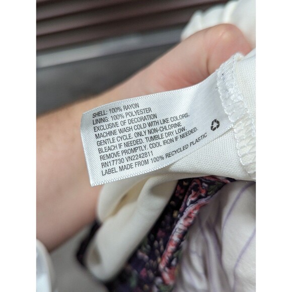 Xhilaration Plus Size 3X oversized off shoulder flowy boho mini dress - Picture 9 of 9